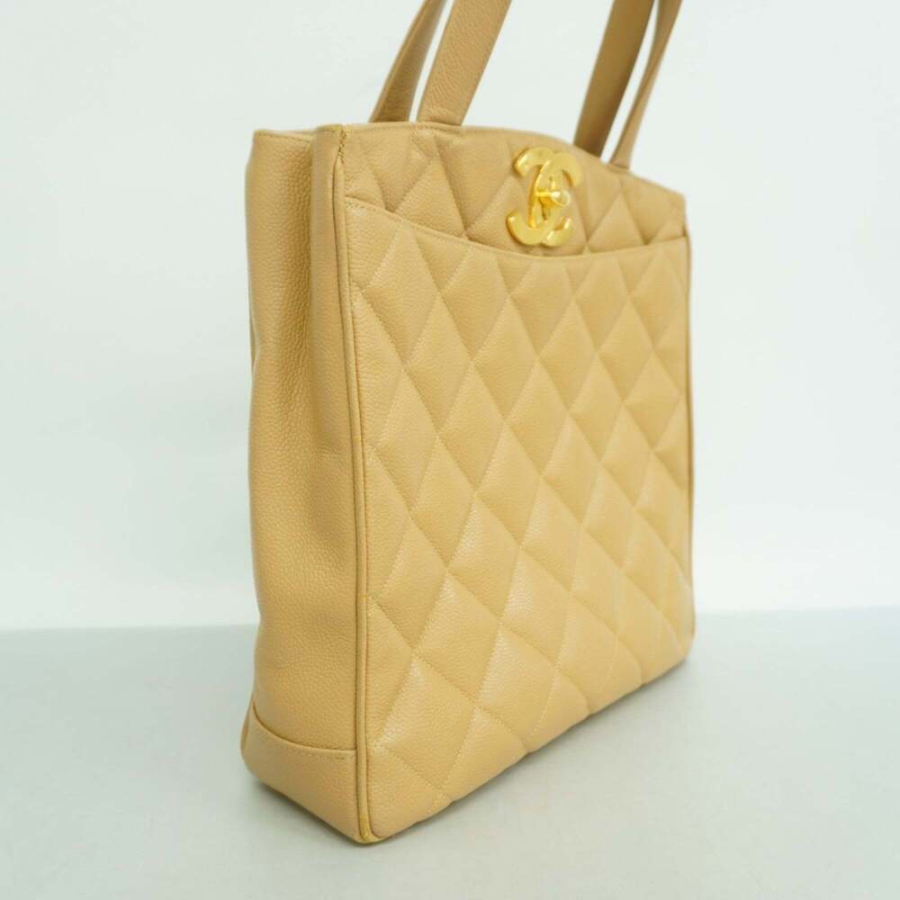 CHANEL Brown Caviar Leather Tote Bag - Picture 2 of 10